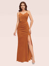 Sexy Spaghetti Straps Long Mermaid Velvet Bridesmaid Dresses Online