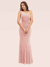 Sexy One Shoulder Long Mermaid Velvet Bridesmaid Dress Online