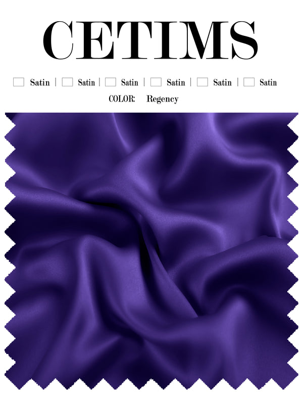 Soft Satin Fabric Swatch Regency