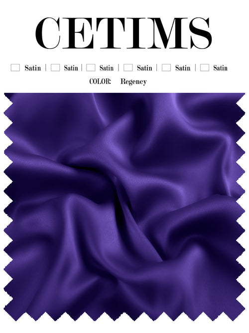 Soft Satin Fabric Swatch Regency