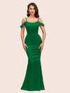 Elegant Cold Shoulder Mermaid Soft Satin Bridesmaid Dresses Online