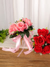 Wedding Flower For The Groom And Bride, Simulated Rose Wedding Bouquet, WF26