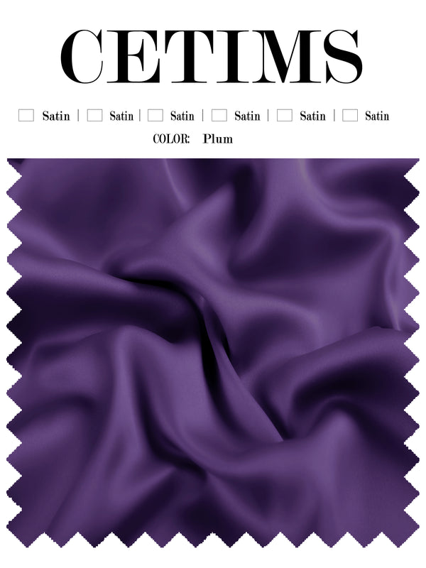 Soft Satin Fabric Swatch Orchid