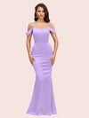 Elegant Cold Shoulder Mermaid Soft Satin Bridesmaid Dresses Online