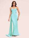 Sexy Sweetheart Long Silky Soft Satin Mermaid Bridesmaid Dresses