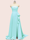 Elegant Strapless Long Soft Satin Bridesmaid Dresses Online