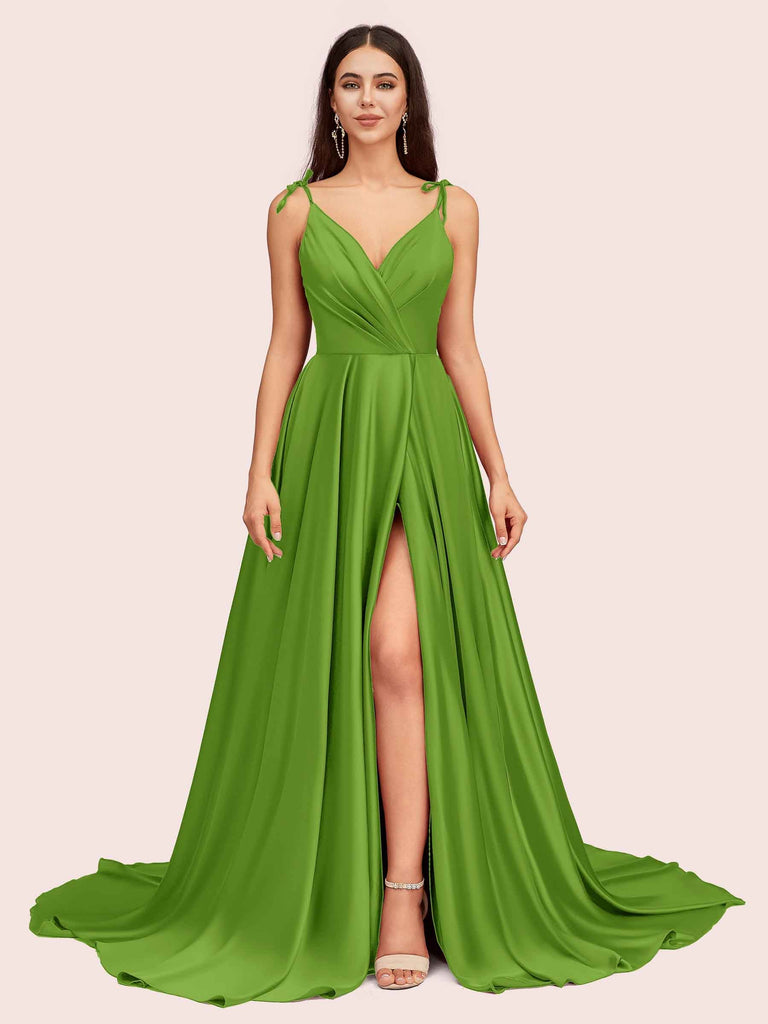 Moss Green Prom Dress