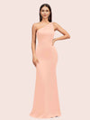 Sexy Mermaid One Shoulder Silky Satin Long Graduation Prom Dresses Online