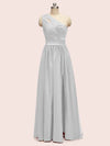 Elegant One Shoulder A-Line Long Soft Satin Bridesmaid Dresses Online