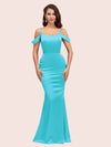 Elegant Cold Shoulder Mermaid Soft Satin Bridesmaid Dresses Online