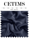 Soft Satin Fabric Swatch Dark-Navy