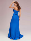 Sexy Side Slit Stretchy Jersey Long Mermaid Bridesmaid Dresses Online