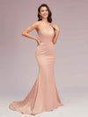 Sexy Backless One Shoulder Mermaid Soft Satin Party Prom Dresses Online