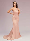 Elegant One Shoulder Mermaid Soft Satin Bridesmaid Dresses Online