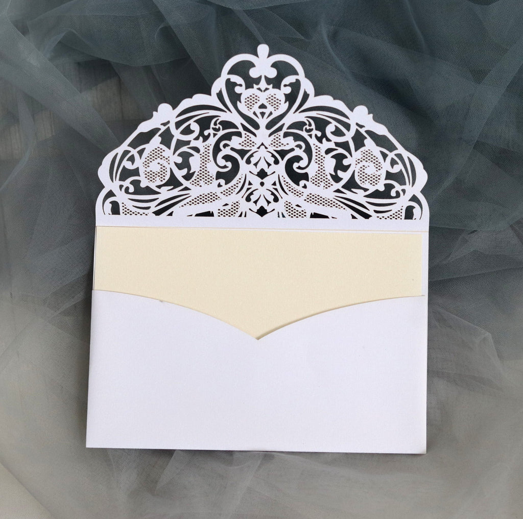 European Style Wedding Invitation, Hollow Out Holiday Greeting Card, HK-242