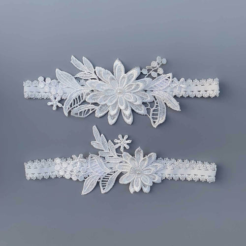 Lace Bridal Garter /Blue Wedding Garter/ Floral Garter Elegant Garter/ Women's Wedding Garter/ Sexy Lace Garter