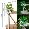 New Summer Forest Green Leaf Chair Back Flower Outdoor Wedding Leaning Decoration Flower, CF17079