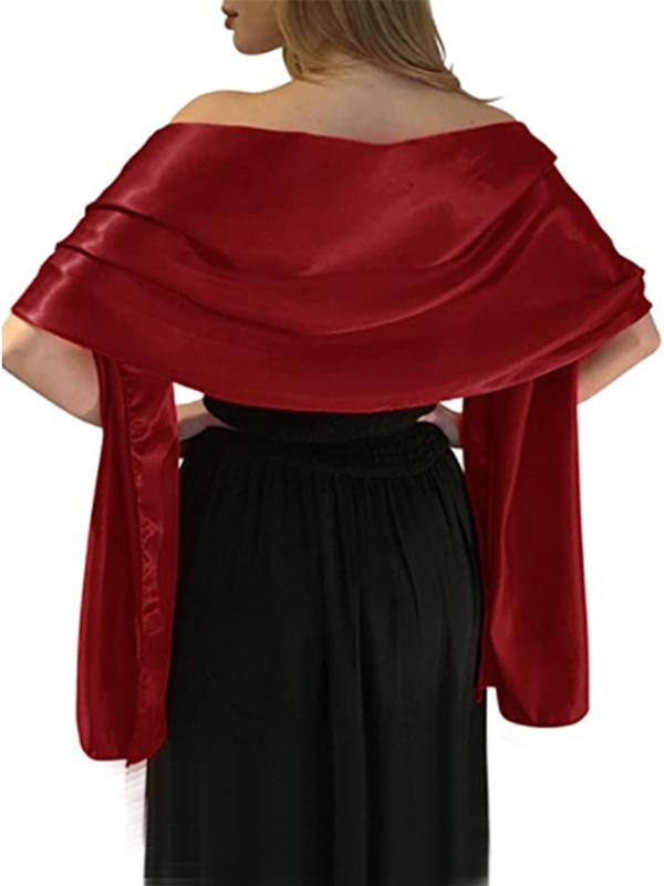 shawl for silk dress Trixie Satin Pull Through Shawl Wrap