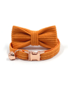 Cat Collar with Bow tie Set, Rose Gold Cat Bell for Cats, Small Dogs