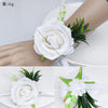 New Rose Corsage Wedding Men Groomsmen Brooch Outdoor Party Decoration, CG6688