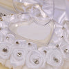 White Wedding Ring Pillow For Bride And Groom, Lace Ring Pillow Holder, JZH-5793