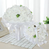 Wedding Flower For The Groom And Bride, Simulated Foam Rose Wedding Bouquet, WF01