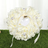 PE Foam Rose Flower Heart Shape Ring Pillow Wedding Ring Box, JZH-5799
