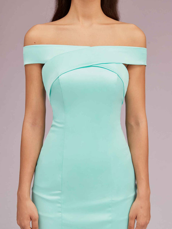 Sexy Off Shoulder Sleeveless Mermaid Long Soft Satin Bridesmaid Dresses