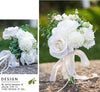 Wedding Flower For The Groom And Bride, Simulated Rose Wedding Bouquet, WF11
