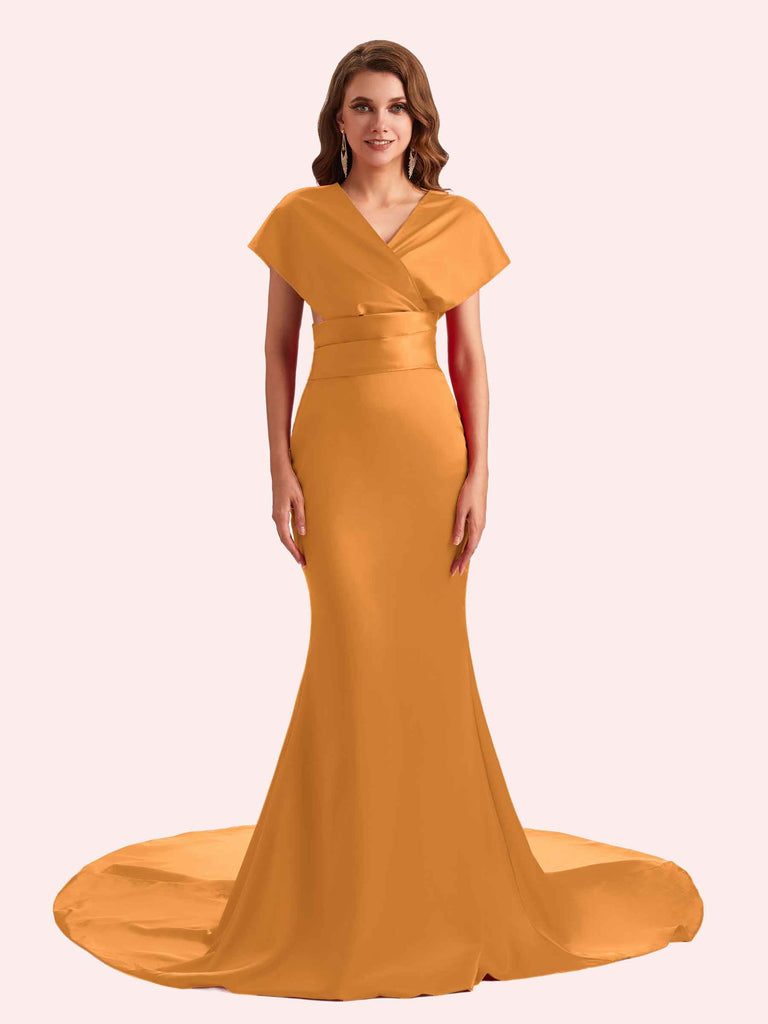 Convertible Mermaid Backless Soft Satin Long Bridesmaid Dress For Wedding Convertible Mermaid Backless Soft Satin Long Bridesmaid Dress For Wedding