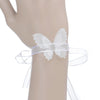 White Tulle Butterfly Style Wrist Flowers Wedding Bridesmaids Little Sisters Hand Flowers Fairy Temperament Wrist Flowers, CG61445