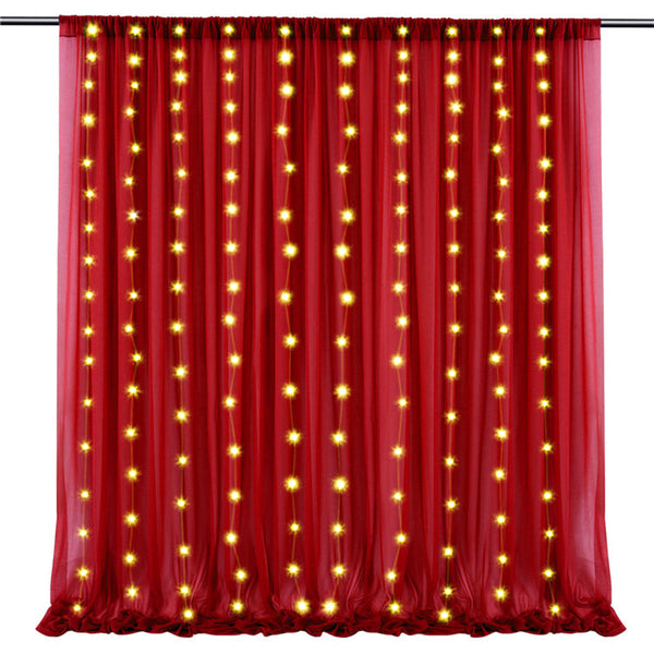 Luminous Outdoor Wedding Decoration Background Curtain With Light, HCP27L