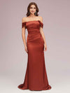 Sexy Mermaid Off Shoulder Long Silky Satin Bridesmaid Dresses Online