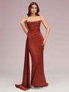 Sexy Sweetheart Long Silky Soft Satin Mermaid Bridesmaid Dresses