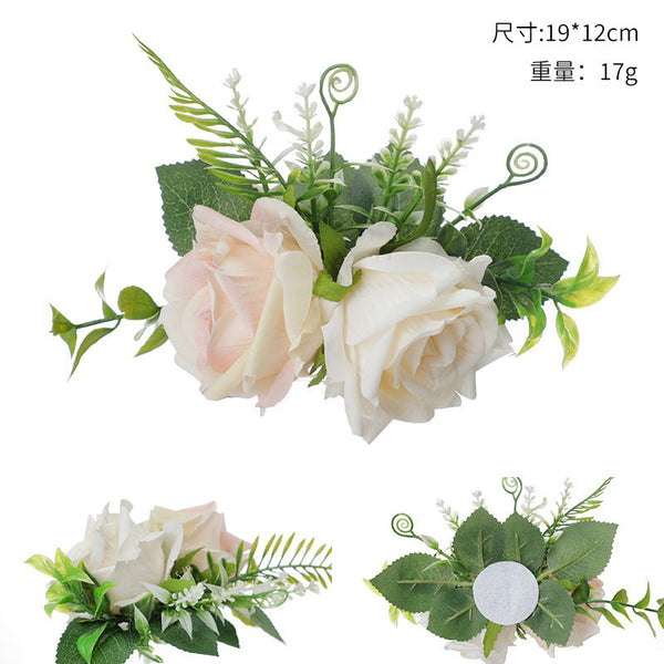 New Simulation Cake Decoration Flower Birthday Cake Flower Arrangement Rose Wedding Cake Flowers, CF18059