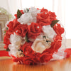 Wedding Flower For The Groom And Bride, Simulated Rose Wedding Bouquet, WF05