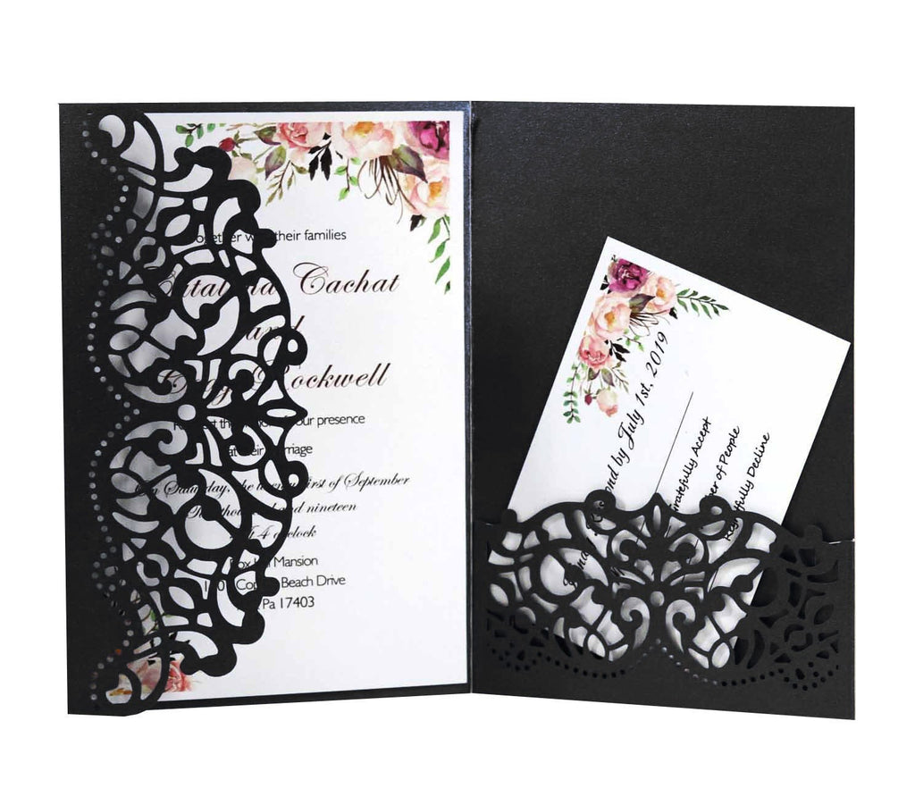 Greeting Card Wedding Invitation Letter,Holiday Hollow Out Invitation, HK-360