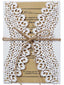 Simple White Wedding Invitation Letter, Hollow Out Greeting Card, HK-75