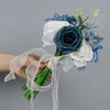 Wedding Flower For The Groom And Bride, Simulated Rose Wedding Bouquet, WF14