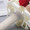 Wedding Flower For The Groom And Bride, Simulated Full Diamonds Rose Wedding Bouquet, WF29