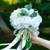 Wedding Flower For The Groom And Bride, Simulated Rose Wedding Bouquet, WF09