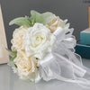 Wedding Flower For The Groom And Bride, Simulated Rose Wedding Bouquet, WF28