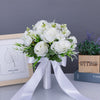 Wedding Flower For The Groom And Bride, Simulated Rose Wedding Bouquet, WF19