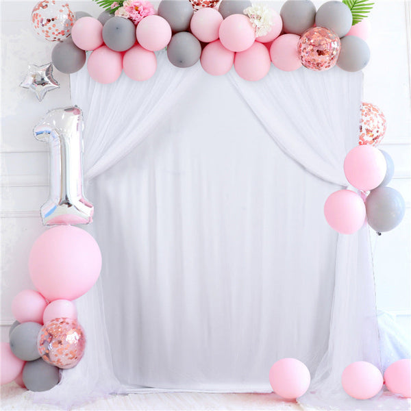Outdoor Wedding Decoration White Separate Background Curtain, HCP02