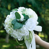 Wedding Flower For The Groom And Bride, Simulated Rose Wedding Bouquet, WF09