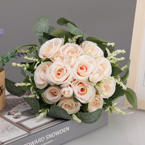 Wedding Flower For The Groom And Bride, Simulated Rose Wedding Bouquet, WF10