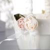 Satin Flower Lace Bow Small Portable Flower Basket, HL-5778