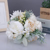 Wedding Flower For The Groom And Bride, Simulated Peony Wedding Bouquet, WF18