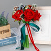 Wedding Flower For The Groom And Bride, Simulated Rose Wedding Bouquet, WF07