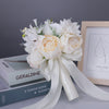 Wedding Flower For The Groom And Bride, Simulated Peony Wedding Bouquet, WF18